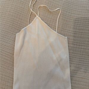 Zara Cream Ribbed Camisole